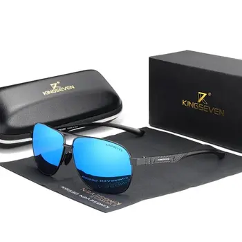 KINGSEVEN 2023 Поляризирани Мъжки Алуминиеви Слънчеви Очила с UV400 Огледално Мъжки и Женски за Мъже Модни Очила За Шофиране Очила