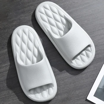 Чехли за баня, обикновена чехли на дебелото платформа, нескользящие летни изчислителни пързалки, домашни сандали EVA за мъже и жени
