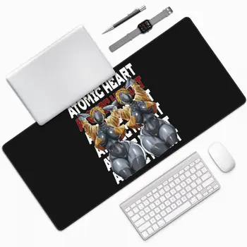 Клавиатура Atomic Сърце на Робот Близнаци, тенис на мат, Подложка за мишка, Голяма игри текстилен подложка за компютърна мишка