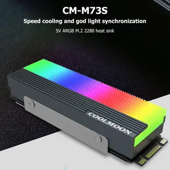 CM-M7S M. 2 ARGB SSD Охладител Cooler 2280 Радиатор за радиатора твърдотелно устройство видео карта Радиатор за водно охлаждане