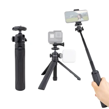 XILETU Q-5 18,7-инчов Мини-Настолен Статив Selfie Stick с Въртяща се Топка Глава на 360 ° за Селфи-видео с Slr Камера на смартфон