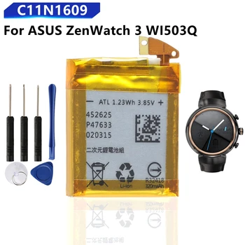 C11N1609 Оригинални Сменяеми батерии За ASUS Zenwatch 3 WI503Q Истински Батерия За Часа 340 ма