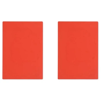 2 листа с гумен печат за лазерни гравировальной машини формат А4 2.3 мм (оранжево-червен)