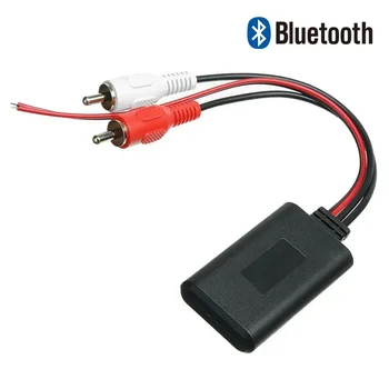 Авто модул за безжичен приемник с Bluetooth за превозни средства с интерфейс Адаптер кабел 2RCA AUX Звук Hi-Fi Музикален стереоприемник