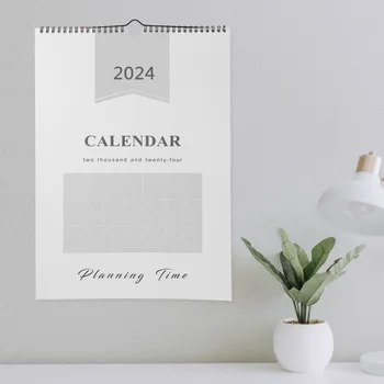 Месечен стенен календар Стенен календар Месечен календар Домашен Здрав Стенен година, окачена в стаята за срещи, почивка 2024 г.