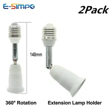1 бр. удължител за контакти E27 от E26 до E26 Удължител за изхода от E27 до E27 адаптер за притежателя на лампи, сплитер, подходящ за термоустойчиви led/CFL лампи