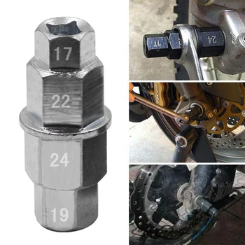 За Хонда, за Kawasaki, за Suzuki, BMW 17/19/22/24 мм, на предното и задното колело на мотоциклета, инструмент за облекчаване на ос с шестигранным шпинделем