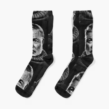 Чорапи Ernest Hemingway с ярка жартиера зимни компресия мъжки Луксозни дамски чорапи