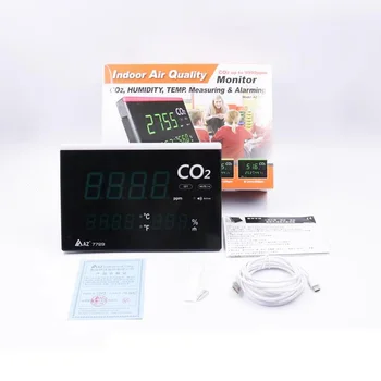 AZ-7729 AZ7729 Измерители на температурата на въглероден двуокис CO2 при работа с маси на закрито и на въздуха