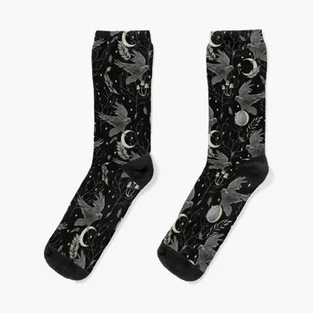 акварелни чорапи crow, чорапогащи, модни чорапи new in's, женски, мъжки