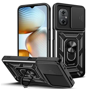 За Xiaomi Poco M4 5G Case Slide Camera Armor Магнитен Кола Калъф За Телефон Poco Poko Pocco Little M4 M 4