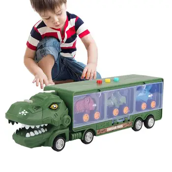 Детски камион с динозавром, музикална играчка-камиони, автомобили за взаимодействие на родители и деца, Кола играчки за детски партита, аксесоари Mini