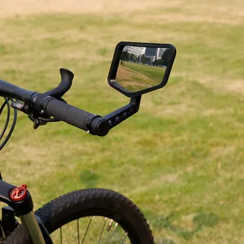 Кормило огледалото за обратно виждане, Велосипедна езда, прозрачен Широк диапазон за задно виждане, Рефлектор за обратно виждане, Регулируемо Огледало на волана на Ляво и на дясно