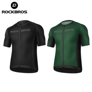 Официален трикотаж Rockbros, Летни потници за колоездене, Спортно облекло, Пролетно Бързосъхнеща Дишаща велосипедна дрехи с къс ръкав