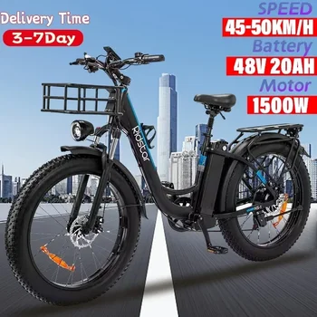 2023 Ridstar 1500 W 48 20ah 58 км/ч 26*4,0 Електрически Велосипед Електрически Снежна Байк Bicicleta Electrica За Възрастни Електрически Планински Велосипед