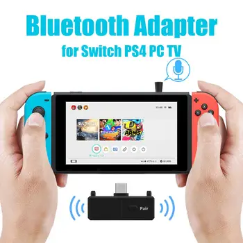 За Nintendo Switch PS4 Музикален Bluetooth-адаптер A2DP SBC С Ниско закъснение Type-C USB Безжичен 5,0 Bluetooth Аудиопередатчик TV на PC