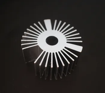 53*22 мм Кръгъл алуминиев радиатор с теста слънчоглед за led лампи с мощност 1 W/3 W/5 W