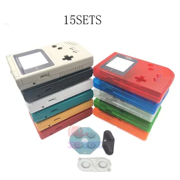 15 Комплекти Корпуса Със Силикон Токопроводящей Гумено Уплътнение За Gameboy Game Boy Classic Оригинален Корпус на Конзолата GB Shell Case Cover