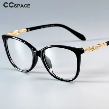 45705 Класически рамки за очила с преминаването на възел, блестящи кристали, Мъжки И женски оптични Модерни Компютърни очила
