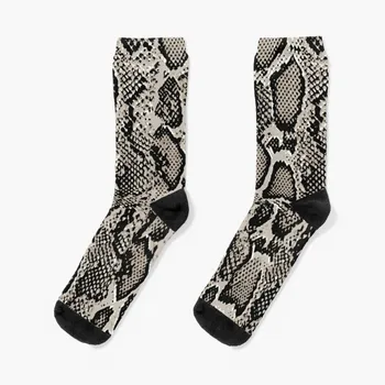 Чорапи от кожа на питон с змеиным шарени, сладки прозрачни чорапи с подгряване в ретро стил За жени, мъжки