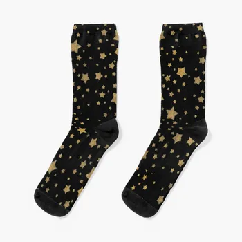 Златни звезди в черни чорапи, спортни чорапи за катерене, спортни дамски чорапи, мъжки