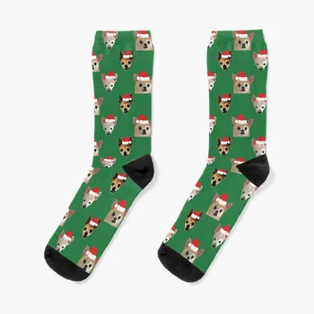 Коледни чорапи за кученца чихуахуа Чорапи с принтом new in's socks свободни Мъжки чорапи дамски чорапи