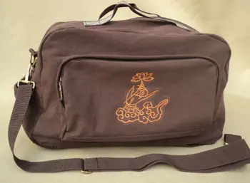3 вида цветя, жълти/кафяви будистки памучни холщовые чанти, многофункционална чанта/пакет монах от Шаолин, раница за кунг-фу, поклонение