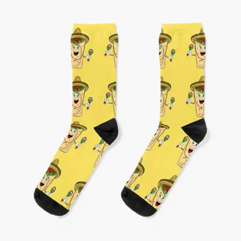 Честит Ортега в сомбреро и свири на маракасах сладки мультяшные Чорапи на поръчка чорапи Чорапи мъжки подарък Дамски Чорапи Мъжки