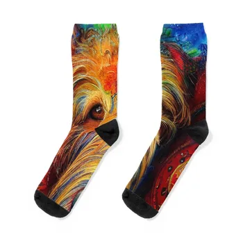 Tribal вид едър рунтав териер Поп Арт 2 Чорап Коледни чорапи мъжки стръмни компресия чорапи за мъже и жени