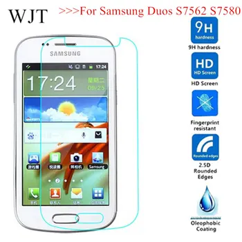 Закалено Стъкло за Samsung Galaxy Trend Plus S7580 S7582 GT-S7580 glass on Trend S7560 GT-S7560 S Duos S7562 Защитно Фолио за екрана