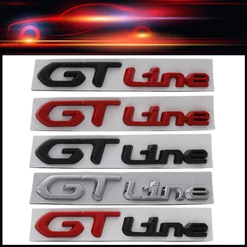 3D Автомобилен Стайлинг GT LINE за Peugeot 208 и 308 408 508 5008 RC GTI GT Кола Крило Борд на Багажника Поименна Табела Стикер Емблема на Иконата Стикер