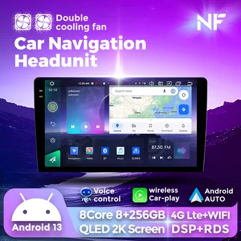 2K QLED Android 13 Автомобилното Радио Стерео Универсална Автоматична GPS КАРТА За VW BENZ MG Nissan, Hyundai, Kia, Toyota, Honda AI Универсална машина