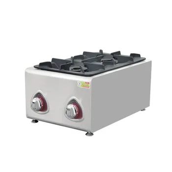 Търговско кухненско оборудване от неръждаема стомана Европейската печка с 6 котлона газова печка с котлона газова печка