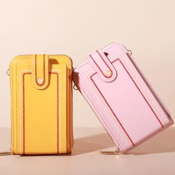 Нова малка чанта през рамо за жени, чанти и калъфи за мобилни телефони, държач за карти, портфейл и чанти
