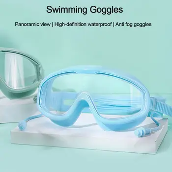 Водоустойчив фарове за Спортни уреди за възрастни и младежи с Висока разделителна способност с затычками за ушите, Очила за плуване, слънчеви Очила за плуване