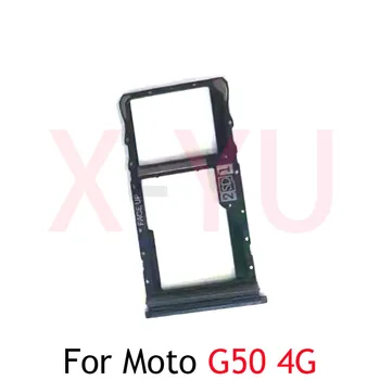 10ШТ За Motorola Moto G50 4G 5G Притежателя на тавата за SIM-карти Слот Адаптер Резервни Части за ремонт на
