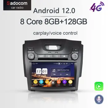 720P PX6 Android 12,0 8 основната 8G 68G Кола DVD плейър автомагнитола авторадио за Chevrolet Trailblazer Colorado S10 Isuzu D-max MU-X